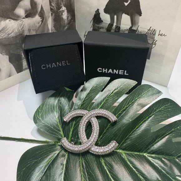 Chanel White Brooch